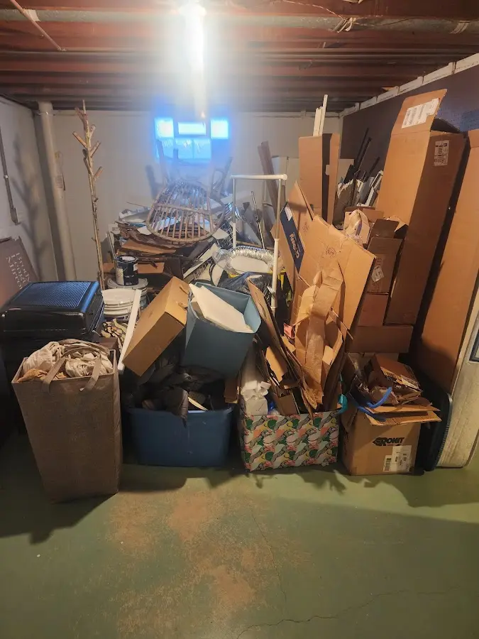 Roll-off dumpster container at job site for Yard Waste Dumpster Rental in Rio Vista